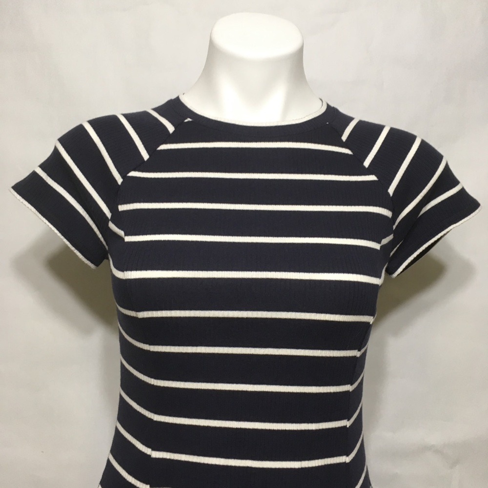 BDG STRIPED RIBBED SHORT SLEEVE DRESS - Picture 6 of 13